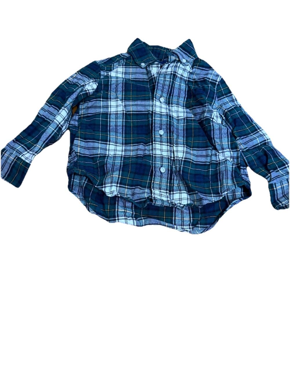 RALPH LAUREN Boy’s Sleeve Plaid Shirt Size 2T